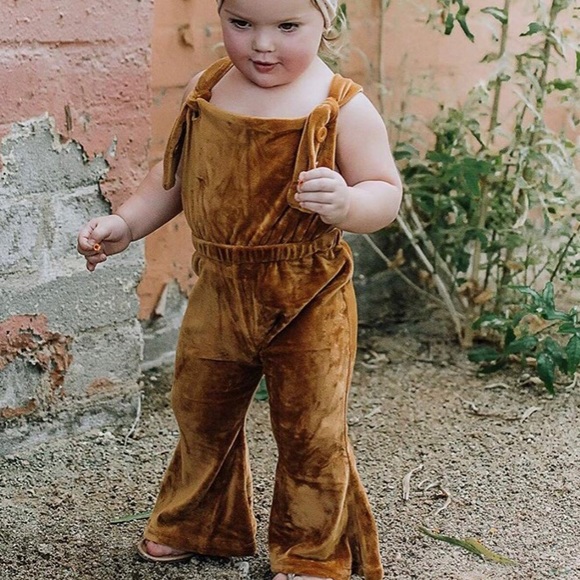 Crushed Velvet Fashion bib overalls - Picture 1 of 2